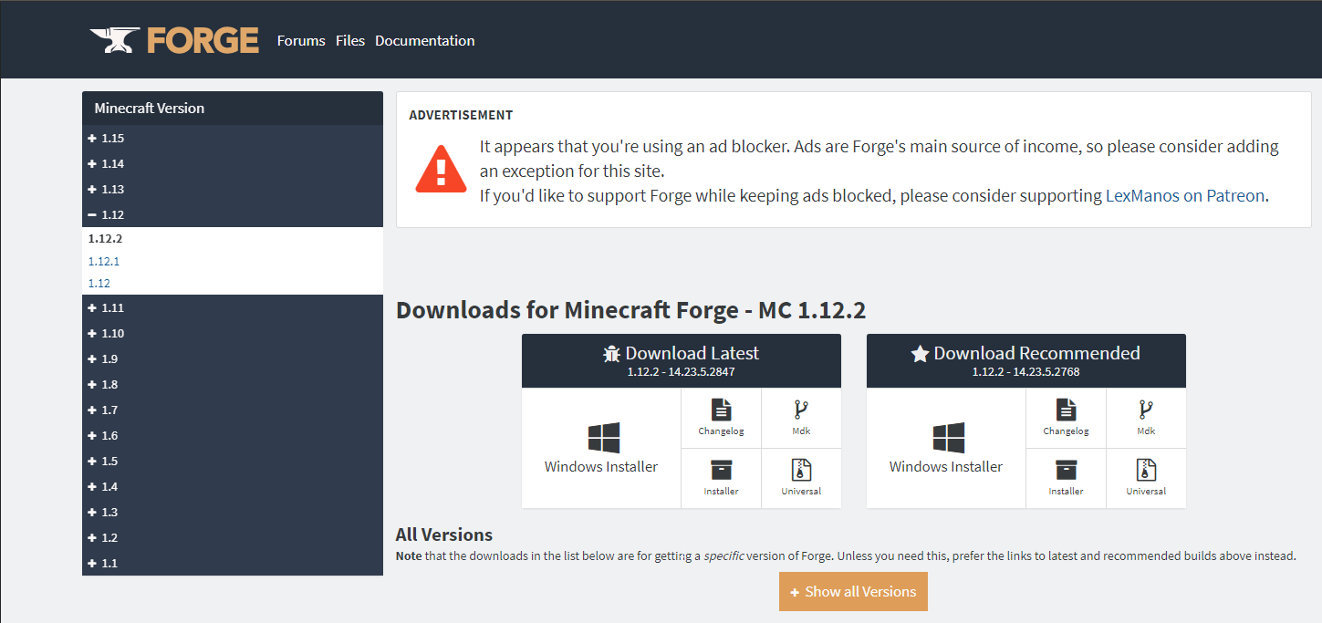 forge download page